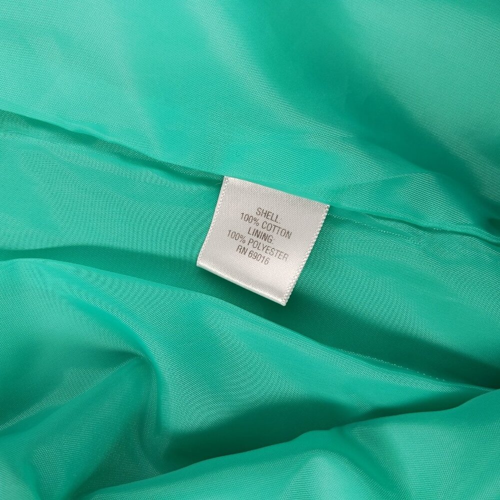 Studio Works Petite Large Canvas Spring Jacket Seafoam Green Lined Full Zip - Picture 13 of 14